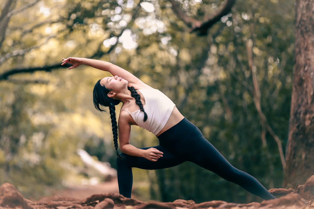 Yoga practitioner demonstrating proper alignment and posture